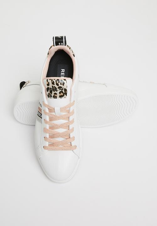 Replay - Polaris w web - off white leopard