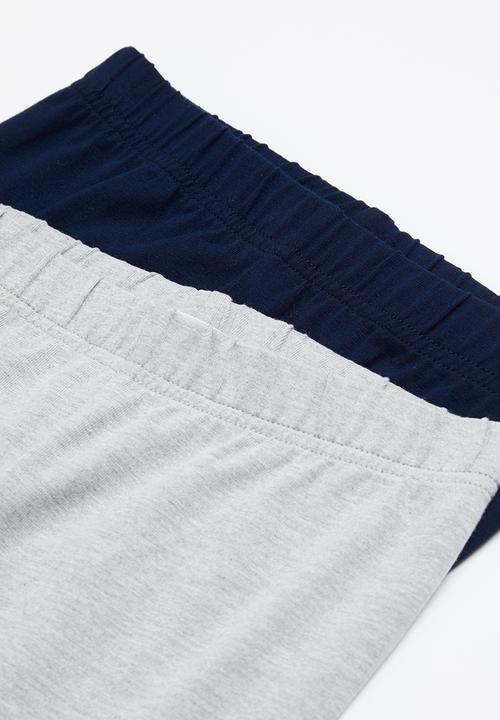 Superbalist - 2 Pack legging - grey & navy
