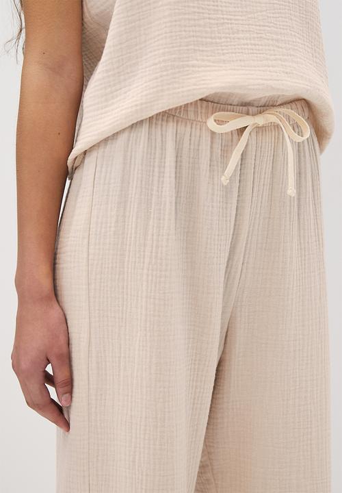 Superbalist - 100% Cotton sleep cami & pants - neutral