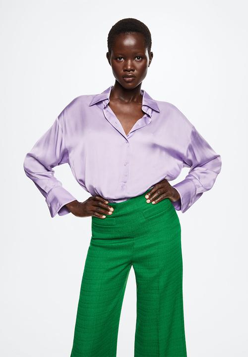 MANGO - Trousers julia - green
