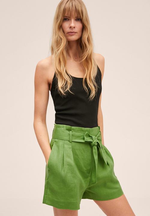 MANGO - Shorts ampa - green