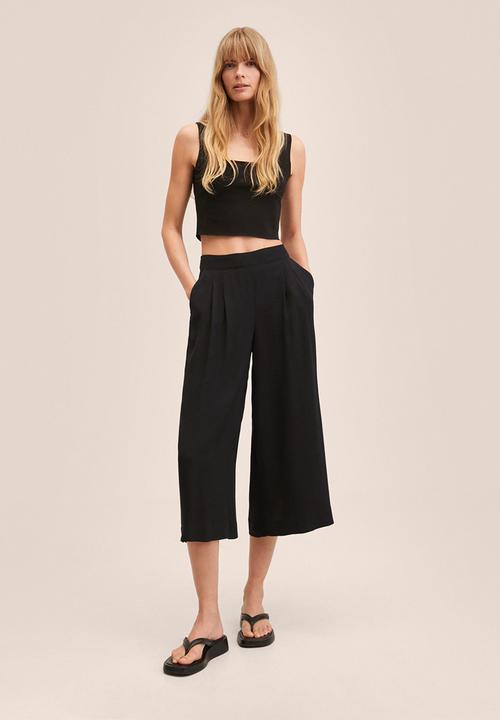MANGO - Trousers life - black