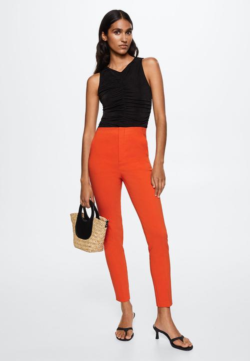 MANGO - Trousers dora - orange