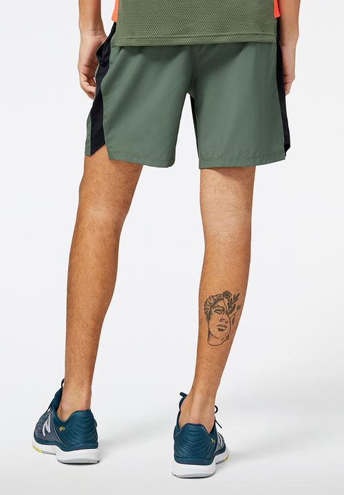 New Balance  - Accelerate pacer 2-in-1 short graphic - deep olive green