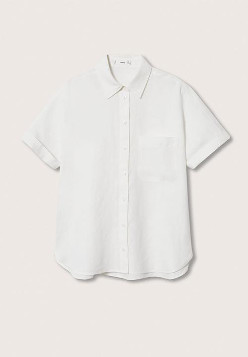 MANGO - Shirt pai - off white