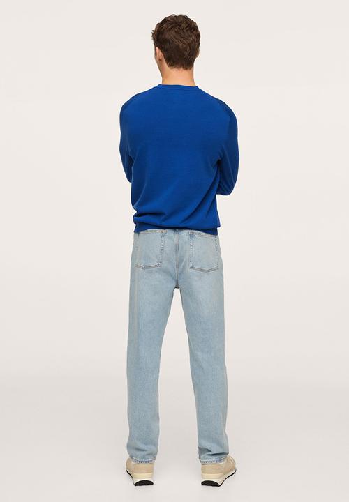 MANGO - Ten crew sweatshirt - blue