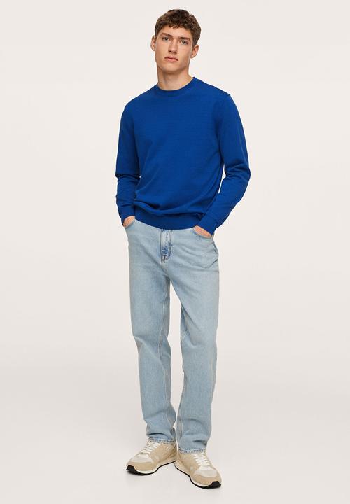 MANGO - Ten crew sweatshirt - blue