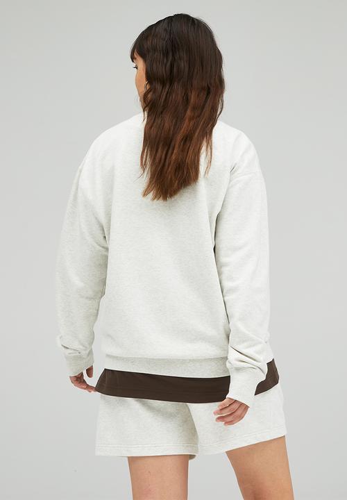 New Balance  - Nb essentials uni-ssentials crew - sea salt heather