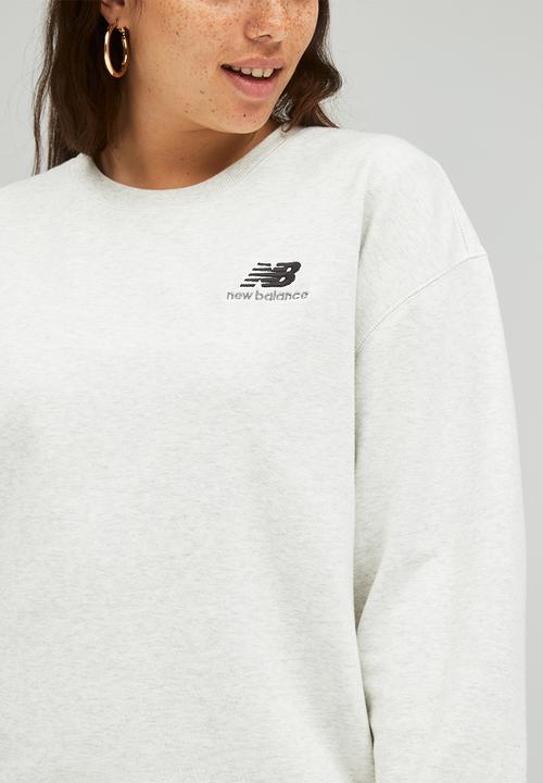 New Balance  - Nb essentials uni-ssentials crew - sea salt heather