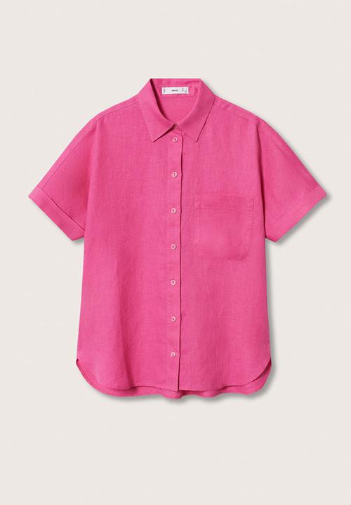 MANGO - Shirt pai - pink