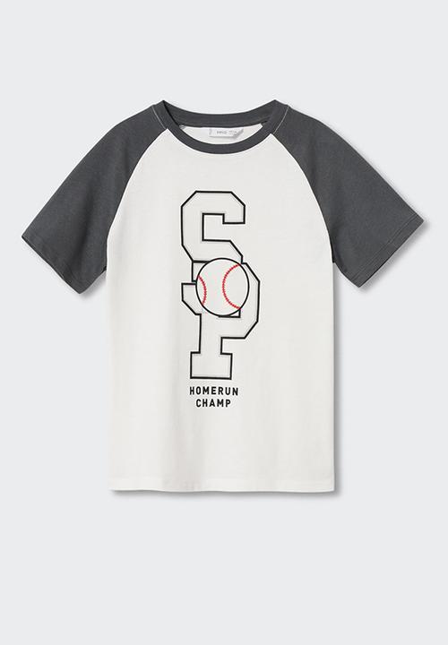 MANGO - T-shirt francis - charcoal