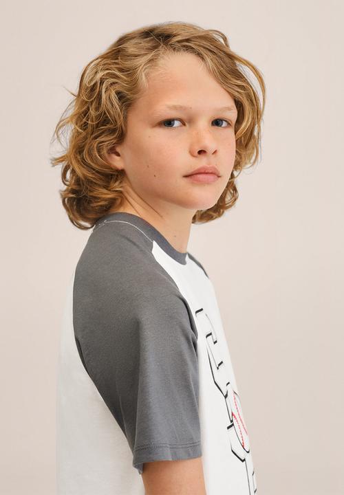 MANGO - T-shirt francis - charcoal