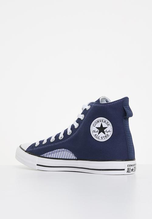Converse - Chuck taylor all star hickory stripe hi - midnight navy/white/black