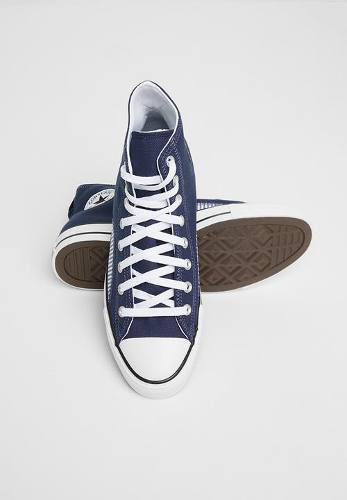 Converse - Chuck taylor all star hickory stripe hi - midnight navy/white/black