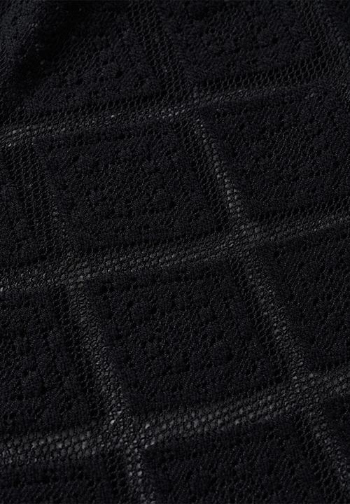 MANGO - T-shirt ganchi - black