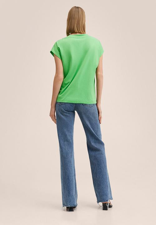 MANGO - T-shirt veri - green