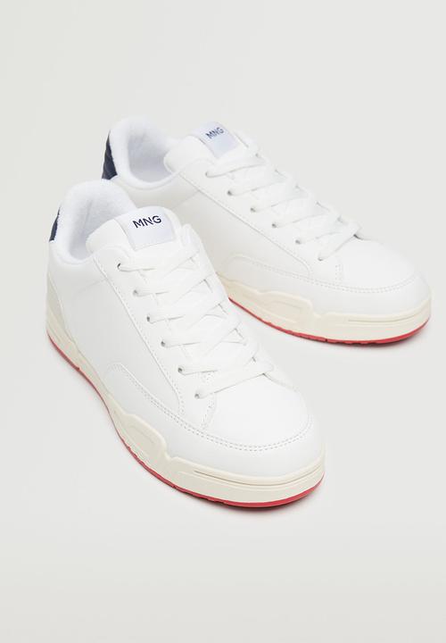 MANGO - Ali lace-up sneaker - white