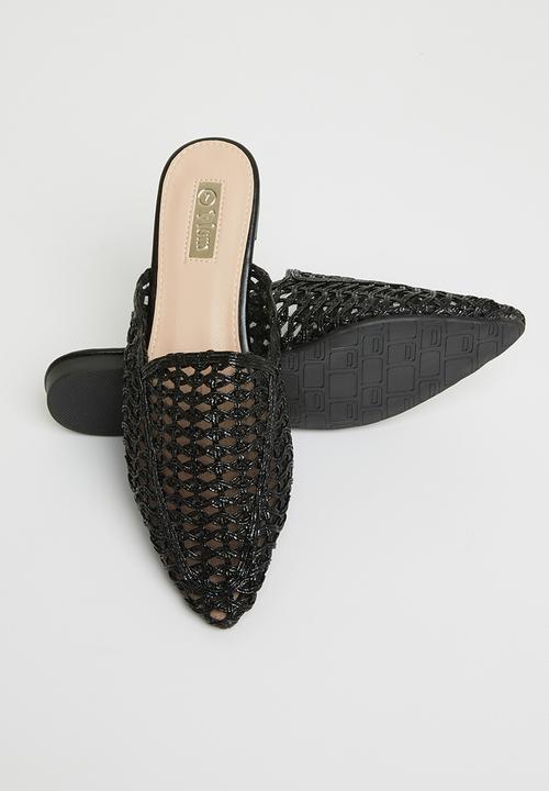 Plum - Hawn mule - black