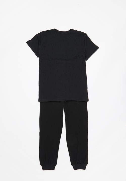 Superbalist - NASA tee & pant pj set - black