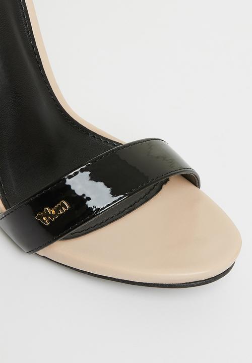 Plum - Calista1 barely there stiletto heel - black & neutral