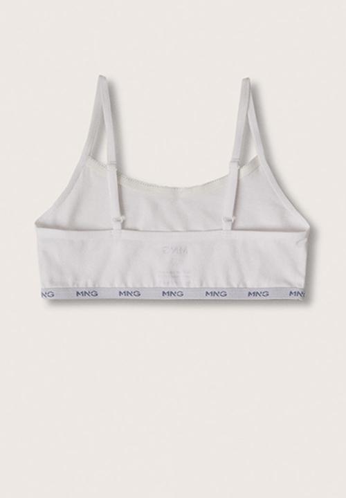 MANGO - Bra logant - off white 