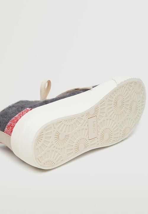 MANGO - Cala contrast sole sneaker - light beige