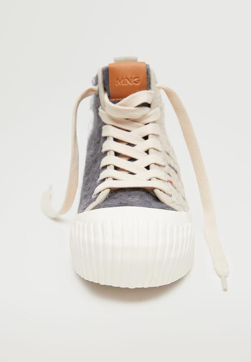 MANGO - Cala contrast sole sneaker - light beige