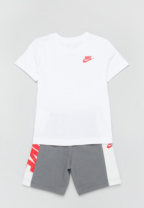 Nike - Nkb b nsw amplify ft short set - smoke grey