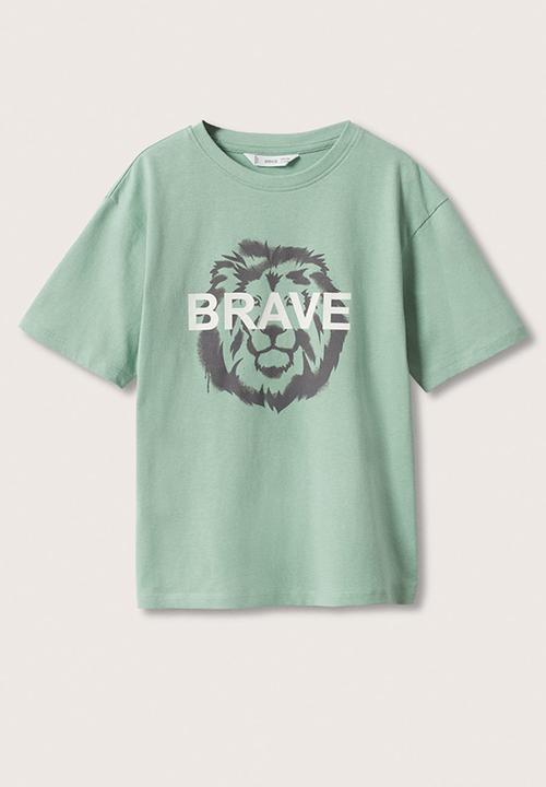 MANGO - T-shirt wild - khaki