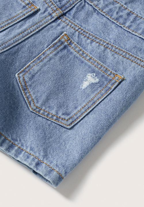 MANGO - Dungarees peto - open blue