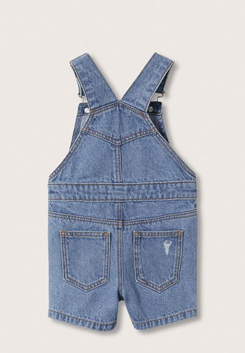 MANGO - Dungarees peto - open blue