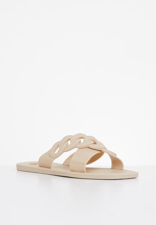 Footwork - Kell chain cross strap sandal - beige