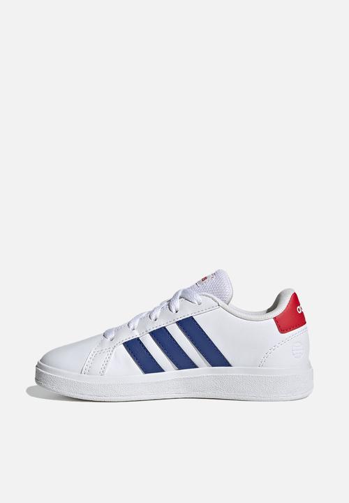 adidas Performance - Grand court 2.0 k - ftwr white/team royal blue/vivid red