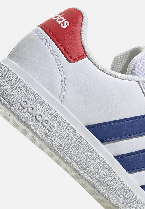 adidas Performance - Grand court 2.0 k - ftwr white/team royal blue/vivid red