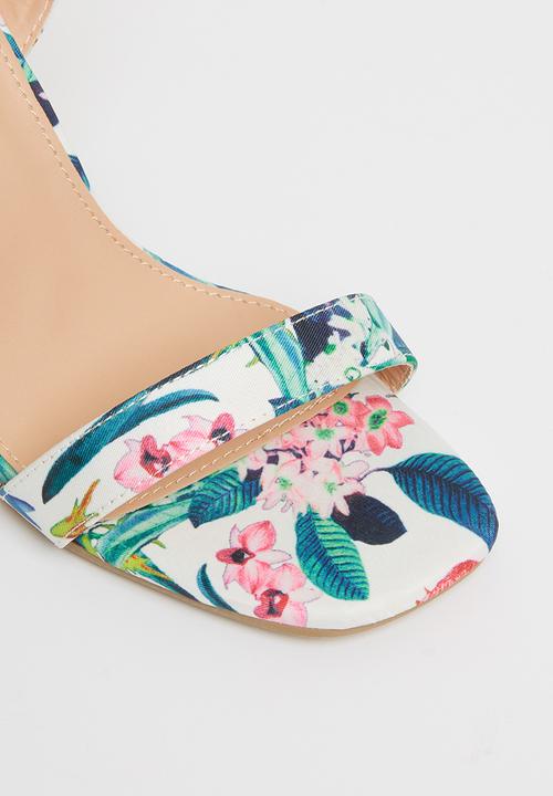 Footwork - Orion ankle tie barely there block heel - multi 