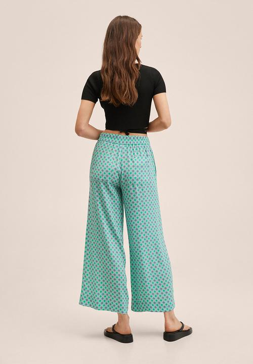 MANGO - Trousers jaipur - aqua