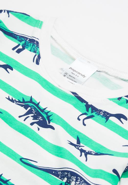 Pop Candy - Boys dino tee & shorts pj set - multi 