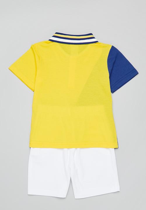 Pop Candy - Boys golfer & shorts set - multi