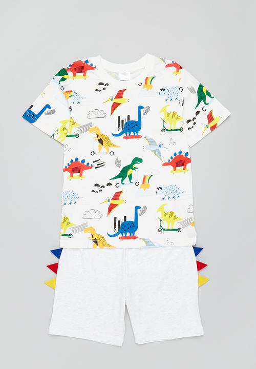 Pop Candy - Boys dino tee & shorts set - multi