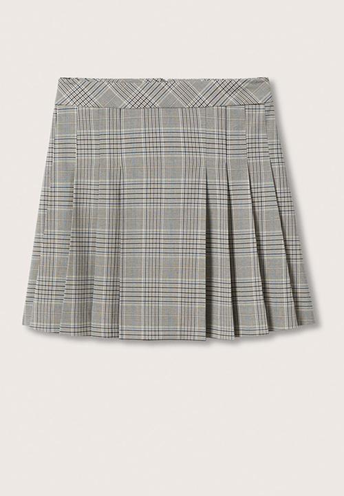 MANGO - Skirt kristy - grey melange