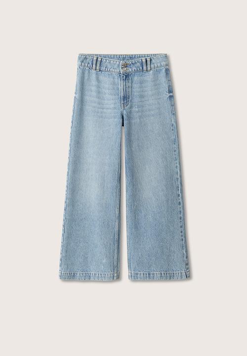 MANGO - Jeans culotte - open blue