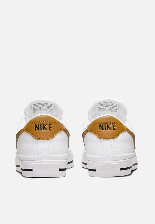Nike - Nike court legacy next nature - dh3161-105 - white/gold suede-volt-black