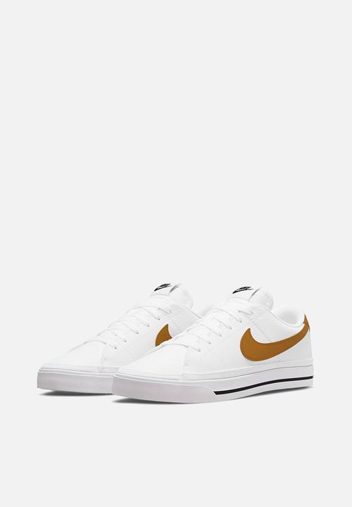 Nike - Nike court legacy next nature - dh3161-105 - white/gold suede-volt-black
