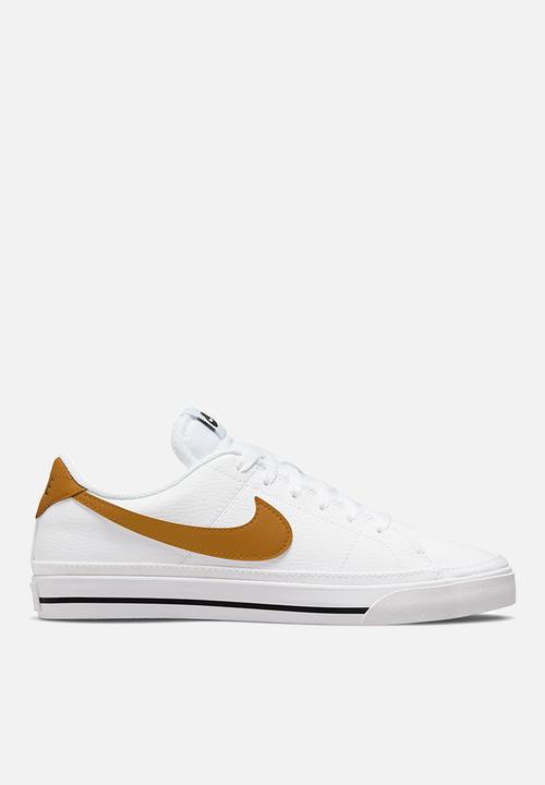 Nike court legacy next nature - dh3161-105 - white/gold suede-volt ...