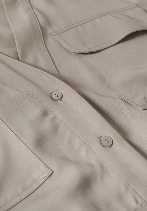 MANGO - One-piece suit utility - light pastel grey