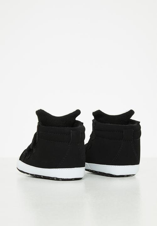 Pop Candy - Baby panda booties - black & white