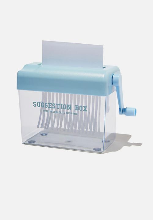 Typo - Mini paper shredder - arctic blue