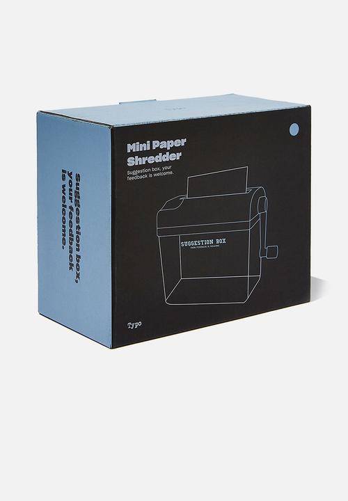 Typo - Mini paper shredder - arctic blue