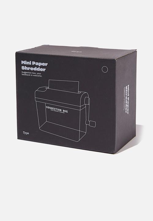 Typo - Mini paper shredder - black