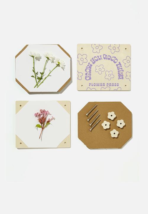 Typo - Diy flower press - daisy print lilac